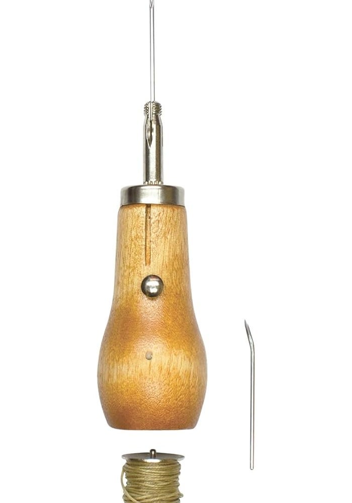 Speedy Stitcher Sewing Awl with 180 Yd Waxed Thread and Needles - Image 2